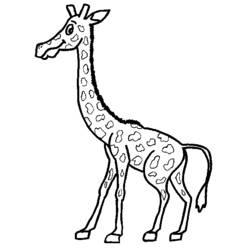 Coloring page: Giraffe (Animals) #7294 - Free Printable Coloring Pages