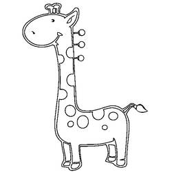 Coloring page: Giraffe (Animals) #7298 - Free Printable Coloring Pages