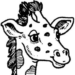 Coloring page: Giraffe (Animals) #7312 - Free Printable Coloring Pages