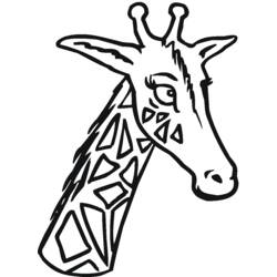 Coloring page: Giraffe (Animals) #7313 - Free Printable Coloring Pages