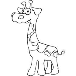 Coloring page: Giraffe (Animals) #7314 - Free Printable Coloring Pages