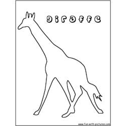 Coloring page: Giraffe (Animals) #7319 - Free Printable Coloring Pages