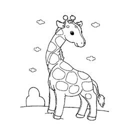Coloring page: Giraffe (Animals) #7332 - Free Printable Coloring Pages