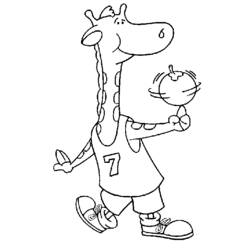 Coloring page: Giraffe (Animals) #7337 - Free Printable Coloring Pages