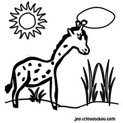 Coloring page: Giraffe (Animals) #7339 - Free Printable Coloring Pages