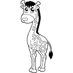 Coloring page: Giraffe (Animals) #7346 - Free Printable Coloring Pages
