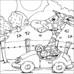 Coloring page: Giraffe (Animals) #7349 - Free Printable Coloring Pages
