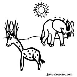Coloring page: Giraffe (Animals) #7350 - Free Printable Coloring Pages