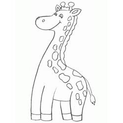 Coloring page: Giraffe (Animals) #7353 - Free Printable Coloring Pages