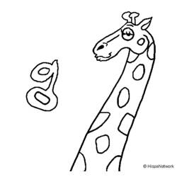 Coloring page: Giraffe (Animals) #7355 - Free Printable Coloring Pages