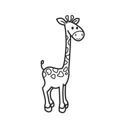 Coloring page: Giraffe (Animals) #7357 - Free Printable Coloring Pages