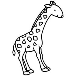 Coloring page: Giraffe (Animals) #7367 - Free Printable Coloring Pages
