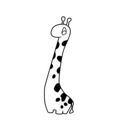 Coloring page: Giraffe (Animals) #7371 - Free Printable Coloring Pages