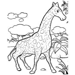 Coloring page: Giraffe (Animals) #7380 - Free Printable Coloring Pages