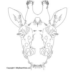 Coloring page: Giraffe (Animals) #7397 - Free Printable Coloring Pages