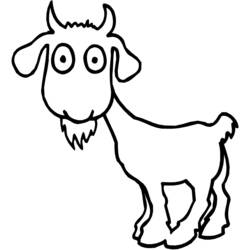 Coloring page: Goat (Animals) #2373 - Printable coloring pages