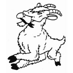 Coloring page: Goat (Animals) #2389 - Free Printable Coloring Pages