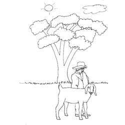 Coloring page: Goat (Animals) #2430 - Free Printable Coloring Pages