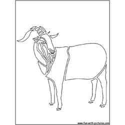 Coloring page: Goat (Animals) #2433 - Free Printable Coloring Pages