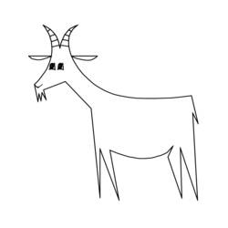 Coloring page: Goat (Animals) #2458 - Free Printable Coloring Pages