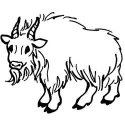 Coloring page: Goat (Animals) #2515 - Free Printable Coloring Pages