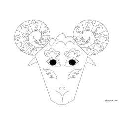 Coloring page: Goat (Animals) #2550 - Free Printable Coloring Pages