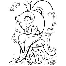 Goldfish (Animals) coloring page #208307 to print and color