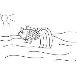 Goldfish (Animals) coloring page #208308 to print and color