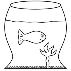 Goldfish (Animals) coloring page #208320 to print and color