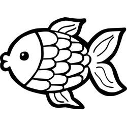 Coloring pages: Goldfish - Free Printable Coloring Pages