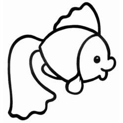 Goldfish (Animals) coloring page #208332 to print and color