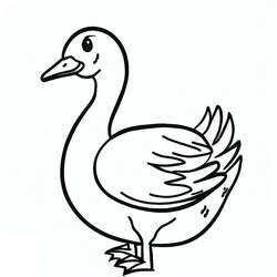 Goose (Animals) coloring page #188110 to print and color
