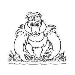 Gorilla (Animals) coloring page #188933 to print and color