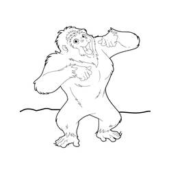 Gorilla (Animals) coloring page #188939 to print and color