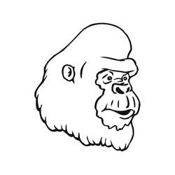 Gorilla (Animals) coloring page #188942 to print and color