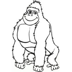 Gorilla (Animals) coloring page #188943 to print and color