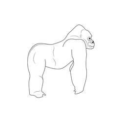 Gorilla (Animals) coloring page #188950 to print and color
