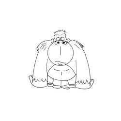 Gorilla (Animals) coloring page #188952 to print and color