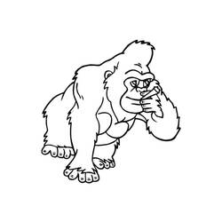 Gorilla (Animals) coloring page #188955 to print and color