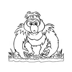 Coloring page: Gorilla (Animals) #7471 - Free Printable Coloring Pages