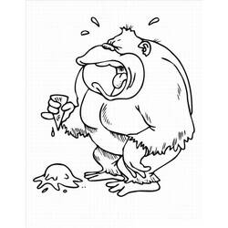 Coloring page: Gorilla (Animals) #7508 - Printable coloring pages
