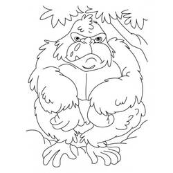 Coloring page: Gorilla (Animals) #7532 - Free Printable Coloring Pages