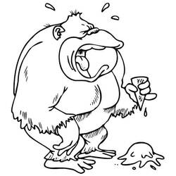 Coloring page: Gorilla (Animals) #7541 - Free Printable Coloring Pages