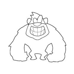 Coloring page: Gorilla (Animals) #7548 - Free Printable Coloring Pages