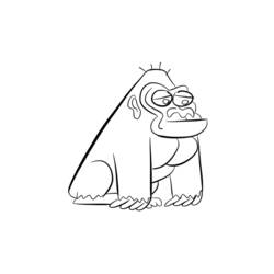 Coloring page: Gorilla (Animals) #7549 - Free Printable Coloring Pages