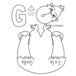 Coloring page: Gorilla (Animals) #7551 - Free Printable Coloring Pages
