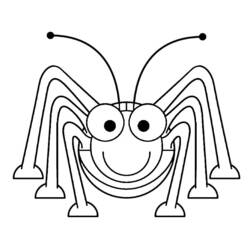 Coloring page: Grasshopper (Animals) #19797 - Printable coloring pages