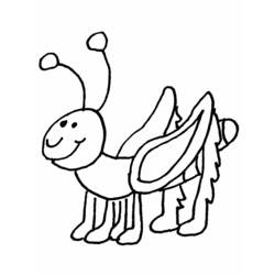 Coloring page: Grasshopper (Animals) #19825 - Printable coloring pages