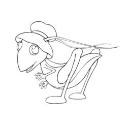 Coloring page: Grasshopper (Animals) #19829 - Printable coloring pages