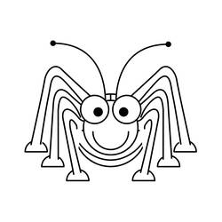 Coloring page: Grasshopper (Animals) #19834 - Printable coloring pages